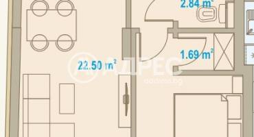 Двустаен апартамент, София, Център, 685138, Снимка 1