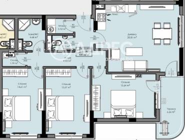 Многостаен апартамент, Бургас, Мадика, 664140, Снимка 1