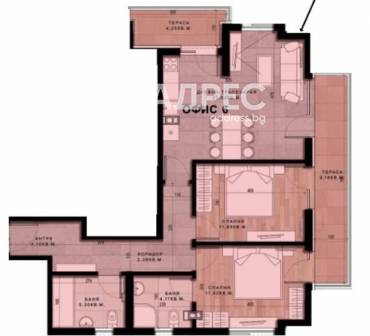 Тристаен апартамент, София, Младост 1, 695140, Снимка 1