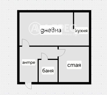 Двустаен апартамент, София, Полигона, 681141, Снимка 1