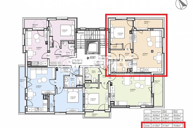 Двустаен апартамент, Созопол, местност Месаря, 677142, Снимка 4