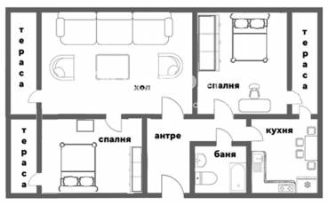 Тристаен апартамент, София, Надежда 2, 688144, Снимка 1