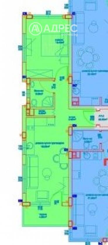 Двустаен апартамент, Бургас, Славейков, 679147, Снимка 1