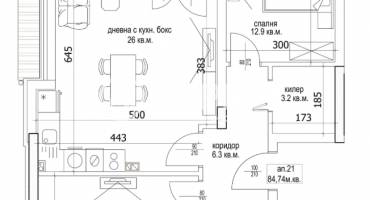 Тристаен апартамент, Варна, Цветен квартал, 655148, Снимка 3