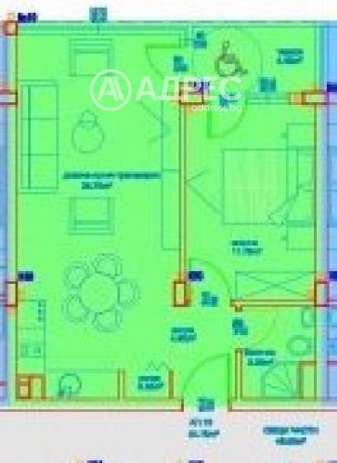 Двустаен апартамент, Бургас, Славейков, 679150, Снимка 1