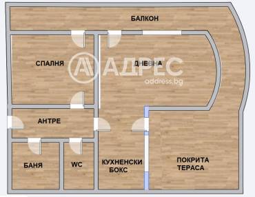 Двустаен апартамент, Варна, Левски, 682151, Снимка 1