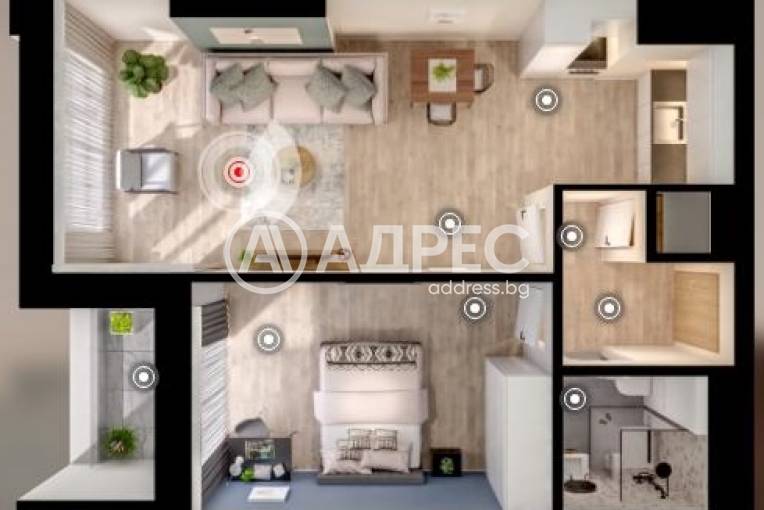 Двустаен апартамент, София, Дружба 1, 698151, Снимка 1