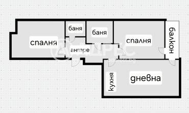Тристаен апартамент, София, Красна поляна 3, 689156, Снимка 1