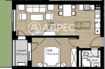 Двустаен апартамент, София, Дружба 2, 668157, Снимка 1