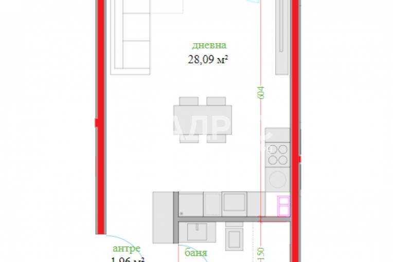 Двустаен апартамент, Варна, Трошево, 676160, Снимка 5