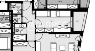Тристаен апартамент, Варна, Левски, 676161, Снимка 1