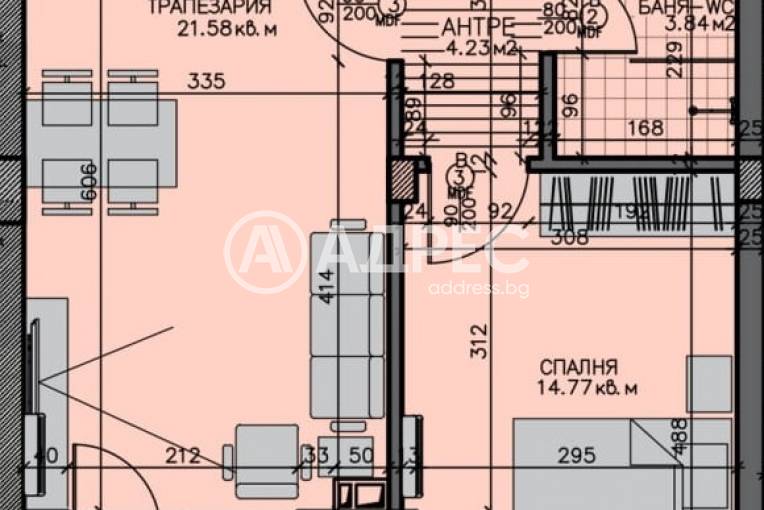 Двустаен апартамент, Бургас, Зорница, 681161, Снимка 3