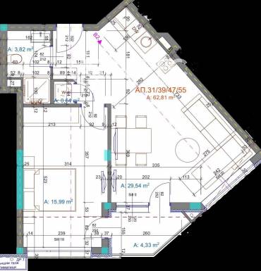 Двустаен апартамент, Бургас, Братя Миладинови, 672164, Снимка 1