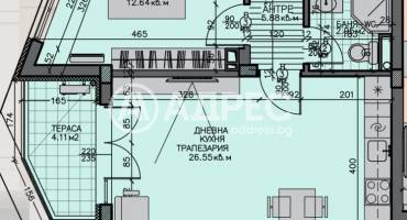 Двустаен апартамент, Бургас, Зорница, 681165, Снимка 3