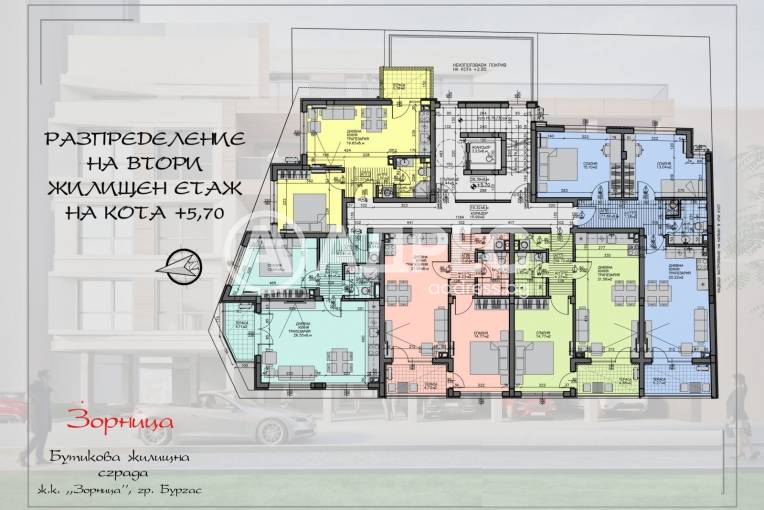 Двустаен апартамент, Бургас, Зорница, 681165, Снимка 4