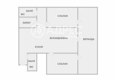 Тристаен апартамент, Варна, к.к. Св.Св. Константин и Елена, 622166, Снимка 1