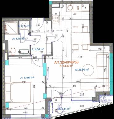 Двустаен апартамент, Бургас, Братя Миладинови, 672166, Снимка 1