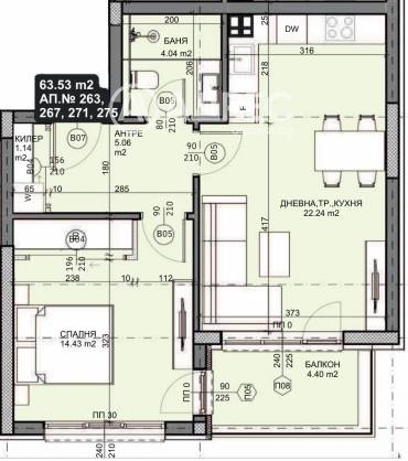 Двустаен апартамент, Варна, Галата, 666171, Снимка 1