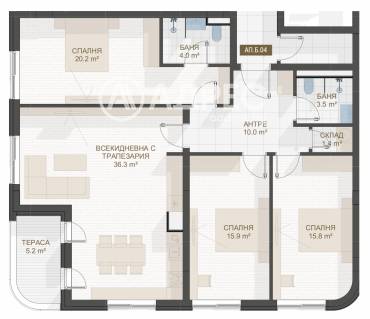 Многостаен апартамент, Пловдив, Център, 667171, Снимка 1