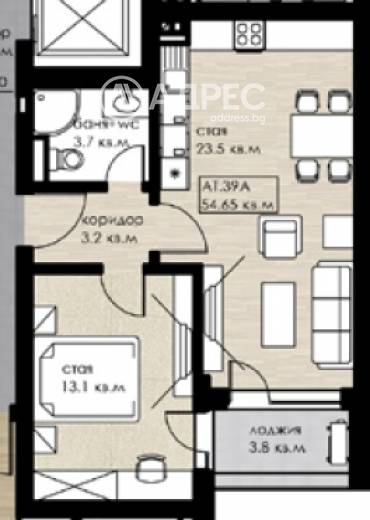 Двустаен апартамент, София, Дружба 2, 668172, Снимка 1
