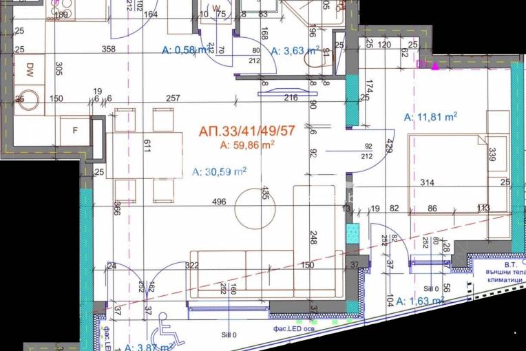 Двустаен апартамент, Бургас, Братя Миладинови, 672173, Снимка 1