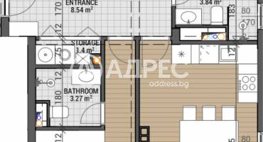 Тристаен апартамент, София, Камбаните, 684173, Снимка 3