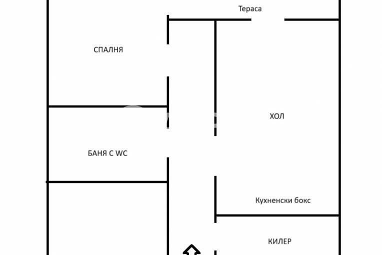 Двустаен апартамент, София, Надежда 2, 690173, Снимка 1