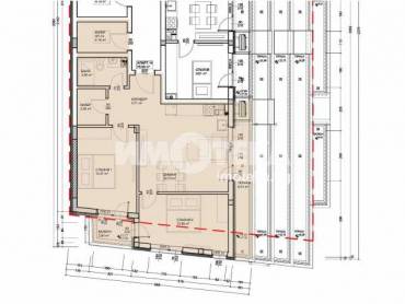 Тристаен апартамент, Варна, Левски, 539174, Снимка 1