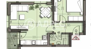 Двустаен апартамент, Варна, Изгрев, 683174, Снимка 2