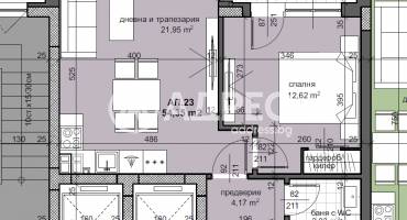 Двустаен апартамент, Пловдив, Тракия, 654175, Снимка 1