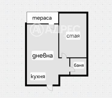 Двустаен апартамент, София, Редута, 676176, Снимка 1