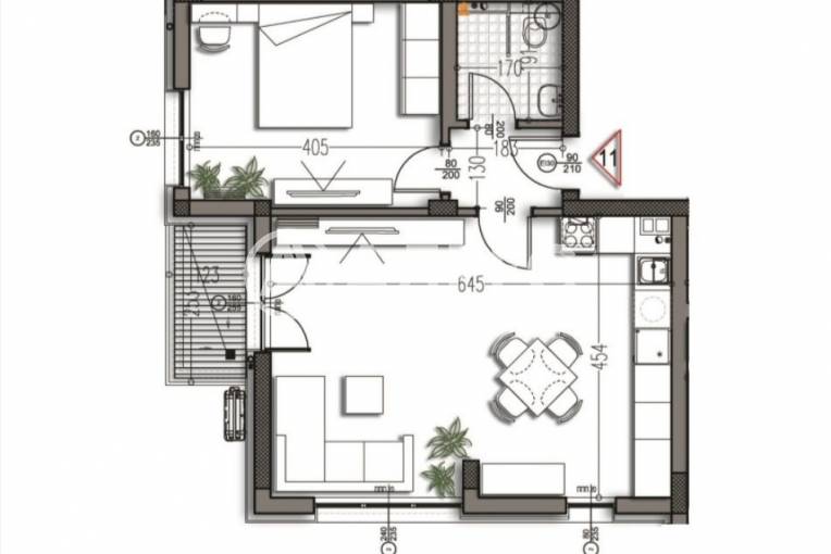 Двустаен апартамент, Варна, Изгрев, 683176, Снимка 2