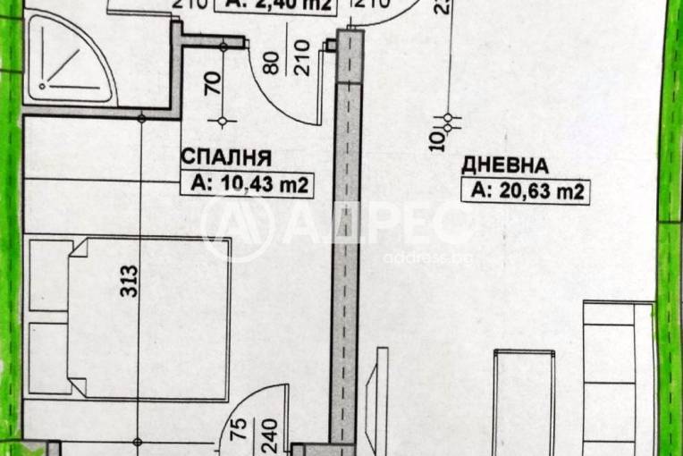 Двустаен апартамент, Благоевград, Широк център, 589177, Снимка 7