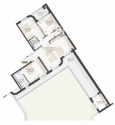 Многостаен апартамент, Пловдив, Център, 667178, Снимка 1