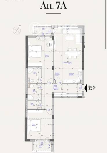 Тристаен апартамент, София, Лагера, 686178, Снимка 1