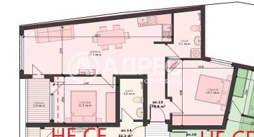 Тристаен апартамент, Варна, Погребите, 668179, Снимка 2