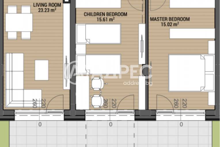 Тристаен апартамент, София, Камбаните, 684179, Снимка 3