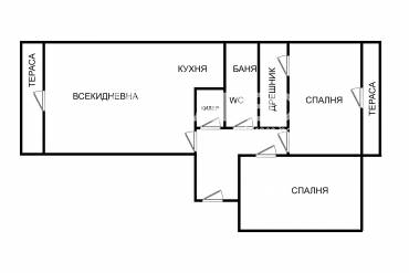 Тристаен апартамент, Варна, Виница, 549180, Снимка 2