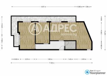 Тристаен апартамент, София, Център, 623181, Снимка 1