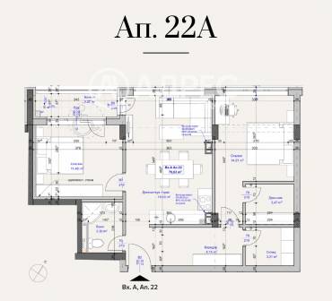 Тристаен апартамент, София, Лагера, 686182, Снимка 1