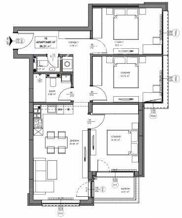 Многостаен апартамент, София, Обеля 2, 690182, Снимка 1
