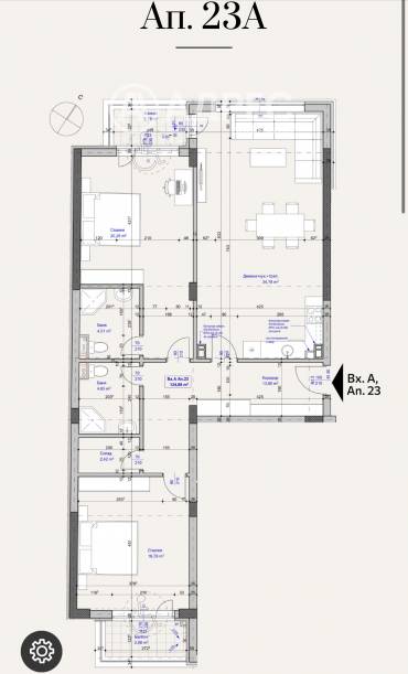 Тристаен апартамент, София, Лагера, 686183, Снимка 1