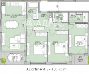 Многостаен апартамент, София, Кръстова вада, 626184, Снимка 1