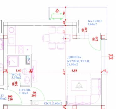Едностаен апартамент, Созопол, местност Месаря, 650188, Снимка 1