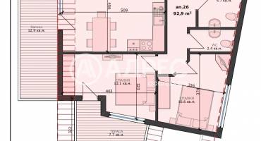 Тристаен апартамент, Варна, Погребите, 668188, Снимка 2