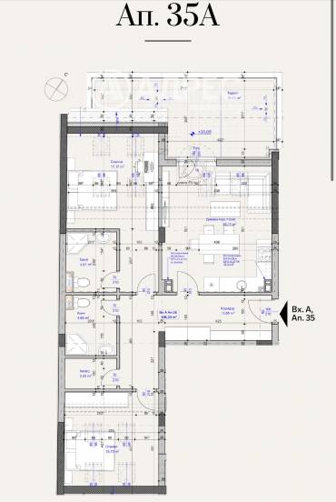 Тристаен апартамент, София, Лагера, 686188, Снимка 1