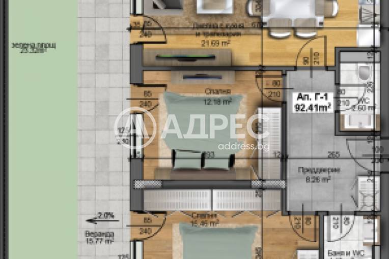 Тристаен апартамент, Пловдив, Христо Смирненски, 609190, Снимка 4
