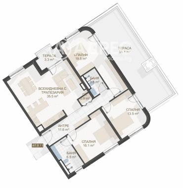 Многостаен апартамент, Пловдив, Център, 667190, Снимка 1