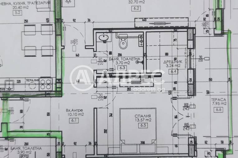 Тристаен апартамент, Пловдив, Кършияка, 641191, Снимка 4
