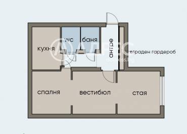 Двустаен апартамент, София, Център, 666191, Снимка 1